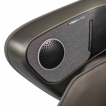 Głośniki bluetooth w fotelu masującym Imperio w szarej wersji kolorystycznej