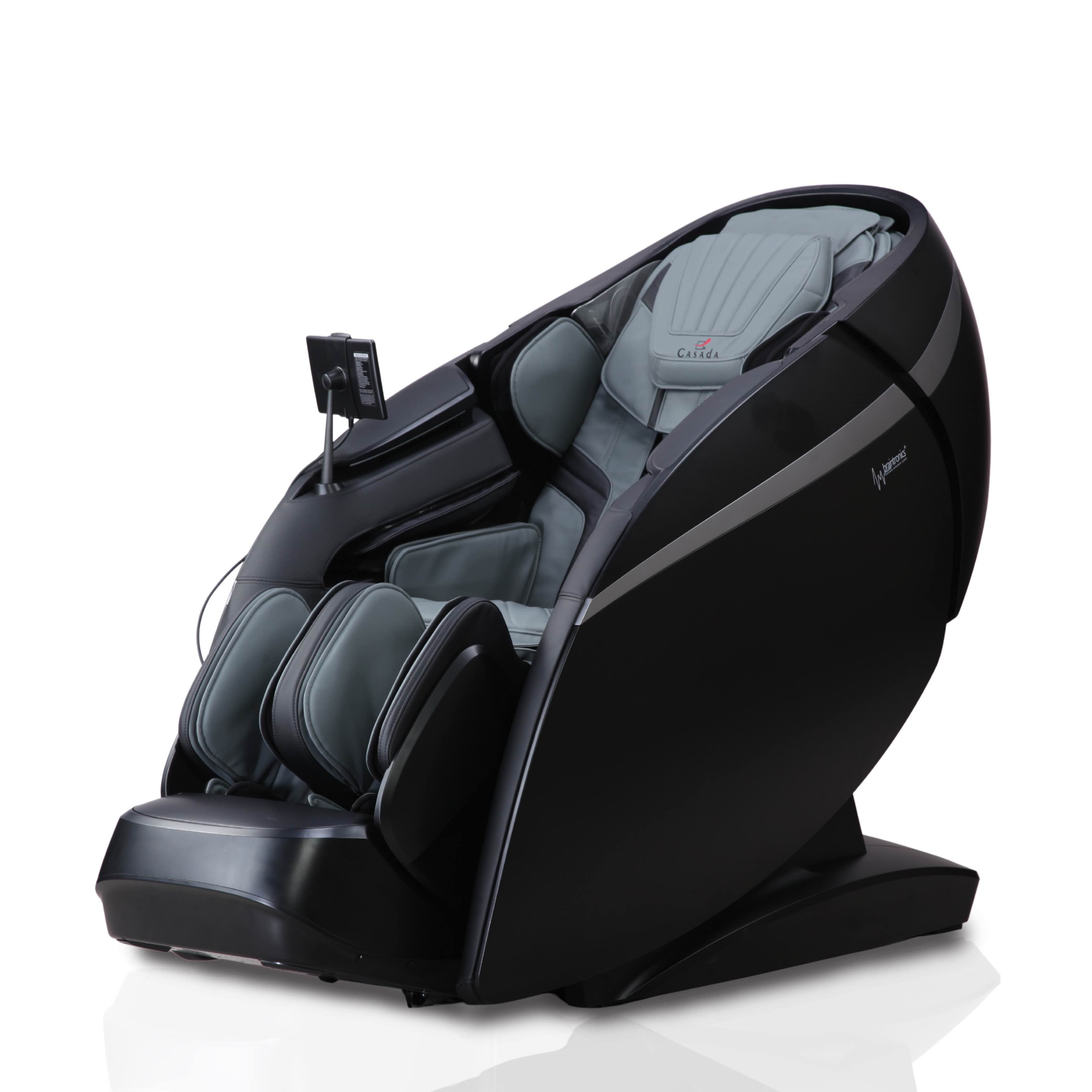 Fotel masujacy Skyliner III szaro-czarny