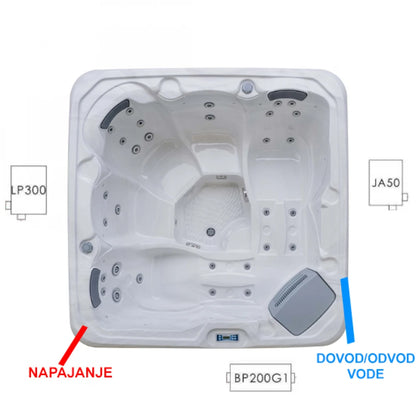 Wanna z hydromasażem JJSPA Gamma 123