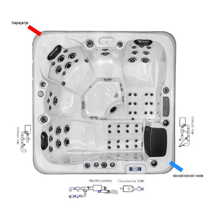 Wanna z hydromasażem Beta 623a