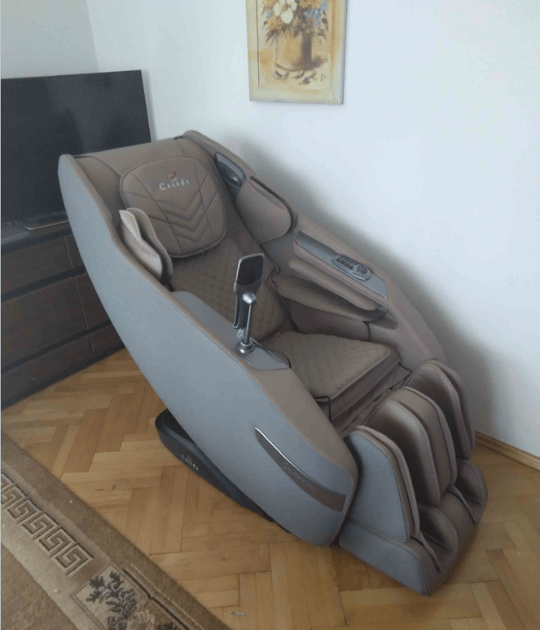 Realizacja u klienta fotela masującego Betasonic III w wersji brązowej